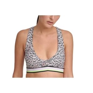 DKNY Sport Confetti  Printed Low-Impact Sports Bra Size M